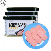 肉香浓郁！海之岩 午餐肉罐头 198g*3