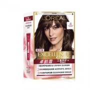 L'OREAL PARIS 巴黎欧莱雅 卓韵霜护发染发霜＃4(自然棕色)(不伤发染发膏 染发剂 遮白盖白 男女通用)