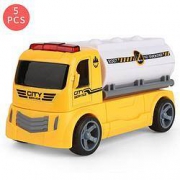 Learning Resources diy玩具磁力片套装工程压路车