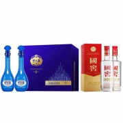 YANGHE 洋河 梦之蓝M6 40.8度 500ml*2瓶 +国窖1573 52度 500ml*2瓶