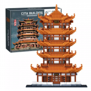 京东PLUS会员：HUIQIBAO TOYS 汇奇宝 世界著名古建筑系列 LZ8015 黄鹤楼 4032颗粒