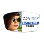 essilor 依视路 钻晶A+ 1.56折射率第八代全视线变色镜片 *2片+赠230元内纯钛镜框
