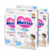 88VIP、有券的上：Merries 妙而舒 婴儿纸尿裤 L58片*3包