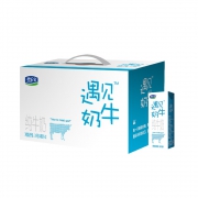 君乐宝 遇见奶牛 纯牛奶  250ml*12盒*2件