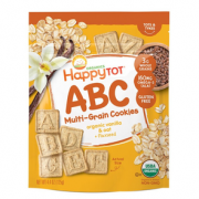 HappyBABY 禧贝 有机燕麦字母饼干 香草味 125g