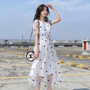 真维斯  波点短袖连衣裙  JY-02-242534-003DQ