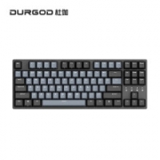 DURGOD 杜伽 K320 87键 有线机械键盘（深空灰、Cherry黑轴）