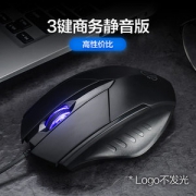 英菲克 黑色有线静音鼠标