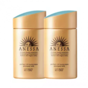 ANESSA 安热沙 2瓶装|Shiseido资生堂安耐晒金瓶防晒霜60ml 防水防汗 日本原装进口