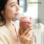 CorningWare 康宁锅 玻璃咖啡随行双饮杯 460ml