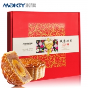 21日0点：MaKY 米旗 情满中秋月饼礼盒 9饼5味 500g