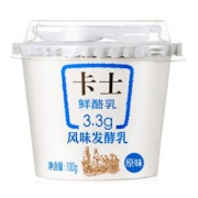 卡士 鲜乳酪 3.3g高蛋白高端酸奶 100g*12杯