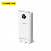 18点开始：PISEN 品胜 快充充电宝 20000mAh 白色