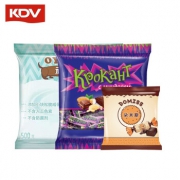 KDV 夹心巧克力紫皮糖 500g 送巧克力味夹心糖 500g*2袋