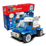 布鲁可 百变布鲁克小队 61204 百变清障车 拼搭版
