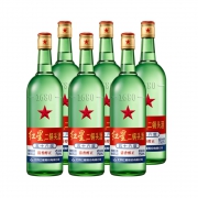 88VIP：红星 二锅头绿瓶大二 56度 清香型 750ml*6瓶