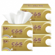 C&S 洁柔 抽纸 3层100抽5包（199*133mm）