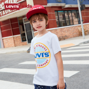 PLUS会员！Levi's 李维斯 中大童印花LOGO针织T恤