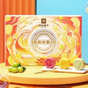 良品铺子 良辰欢聚 水果流心月饼礼盒 6味/412g 木糖醇代糖