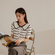 ANNE KLEIN 安妮·克莱因 BAN2201MWU 女士别致翻领上衣