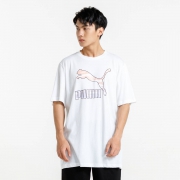 PUMA 彪马 59942702 男士纯棉logo短袖T恤