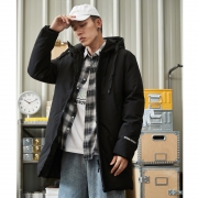 限尺码：唐狮  男士中长款羽绒服  123411074415