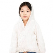 PLUS会员：S.X.Y.kids 贝壳心雨 儿童白色外套 100-140码*2件
