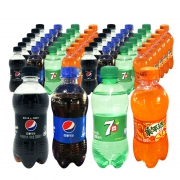 聚划算百亿补贴：PEPSI 百事 7喜 柠檬味 汽水 碳酸饮料 300ml*12瓶