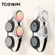 国内最专业泳镜品牌 拓胜 TOSWIM 高清防雾泳镜 免费配近视