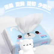 柔软触感！CARE DAILY 凯儿得乐 婴儿纸巾80抽*4包