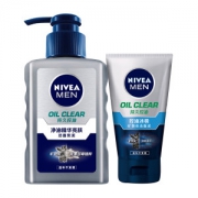 天猫超市 妮维雅 男士控油亮肤洗面奶 150ml 送洁面泥50g