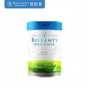 澳洲原装进口 Bellamy's 贝拉米 有机较大婴儿配方奶粉 2段（6-12个月）白金版 含有机A2蛋白 800g/罐