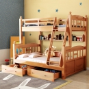 爱森堡全实木高低床子母床多功能成人大人儿童两层榉木母子上下铺双层床