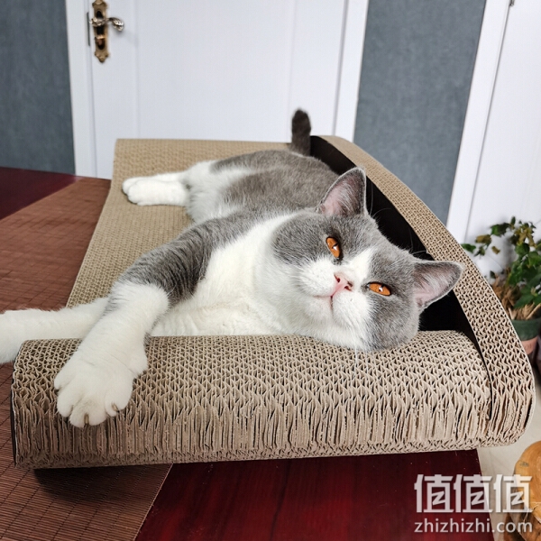 兴达万宠 沙发猫抓板 猫床猫抓垫大号背靠式幼猫成猫瓦楞纸磨爪器磨爪板耐磨耐抓猫窝猫玩具猫咪用品 升级款大号靠背沙发猫抓板