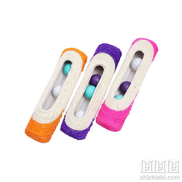 剑麻猫玩具滚筒发声球磨爪器猫抓板猫咪玩具猫爪板猫抓柱