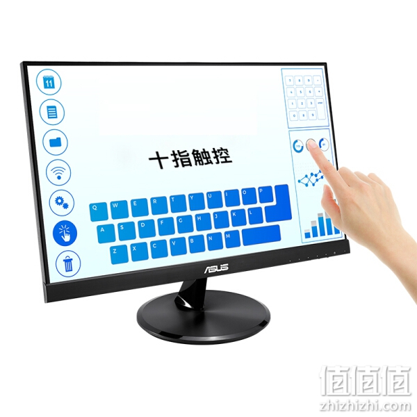 ASUS 华硕 VT229H 21.5英寸IPS面板支持10点触控带音响触屏显示器触控类显示器办公商用