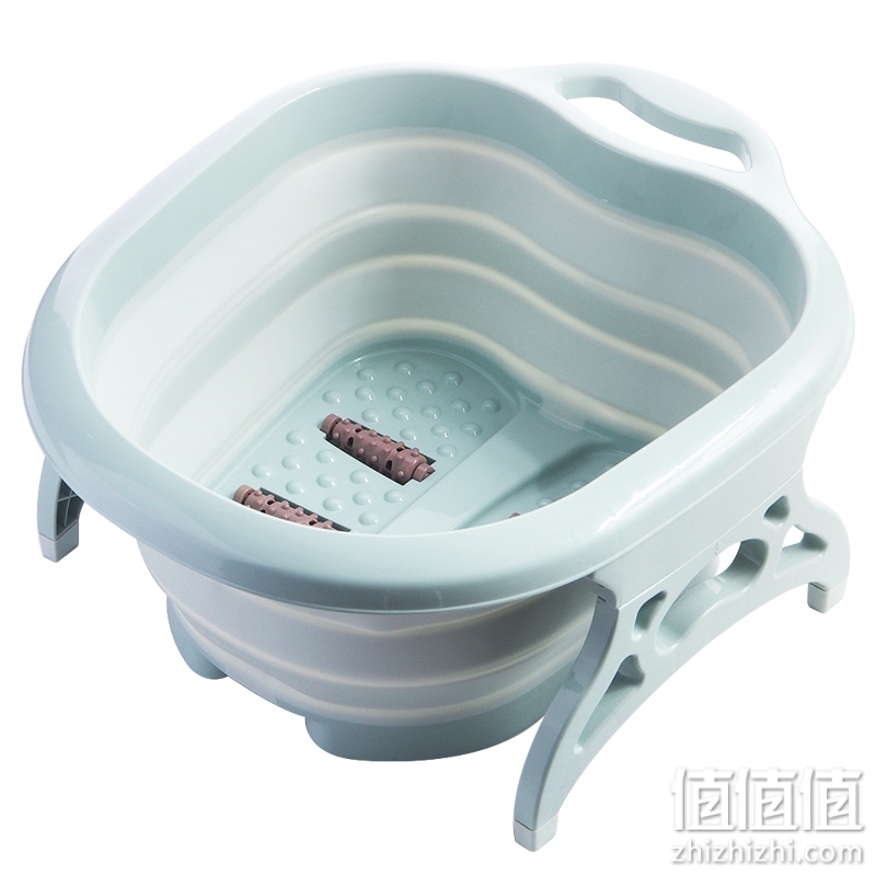 可折叠足浴桶塑料泡脚盆脚底按摩便携式足浴盆桶洗脚桶加厚洗脚盆