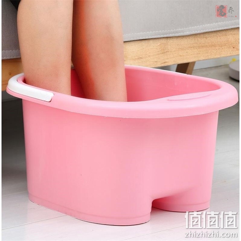 送父母加厚泡脚桶洗脚桶洗脚盆塑料按摩滚轮家用加高足浴盆泡脚盆