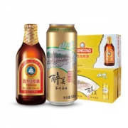 青岛啤酒 高端小棕金 296ml*24瓶+山水啤酒 500ml*12听