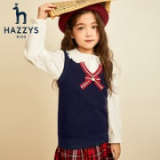 HAZZYS 哈吉斯 女童针织马甲背心