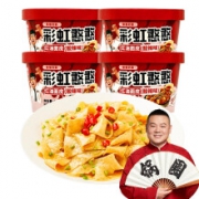 锅圈食汇 红油面皮 酸辣味 112g*4桶*7件