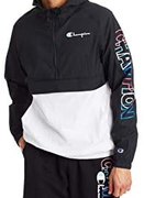 M码！Champion 男士 LIFE系列 Colorblock Manorak 2.0 连帽上衣  到手182.08元