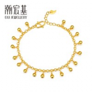 CHJ JEWELLERY 潮宏基 CC0001265600 女士黄金手链 约9.65g