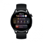 HUAWEI 华为 WATCH 3 智能手表 活力款 46mm 黑色氟橡胶表带