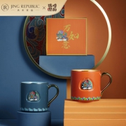 新品 共禾京品&遇见博物联名款 万狮如意马克杯