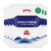 中盐 迎客松 无碘未添加抗结剂 深海自然晶盐300g*9袋