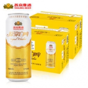 PLUS会员：YANJING BEER 燕京啤酒 12度原浆白啤 500ml*12听*2箱
