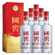 LUZHOULAOJIAO 泸州老窖 国窖1573 浓香型白酒 52度 500ml*6瓶 整箱 经典装