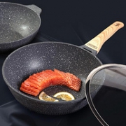 史低！立体导热，轻盈好颠锅：30cm 康宁 星耀系列 麦饭石色不粘炒锅+锅盖