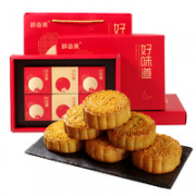 好吃郎 广式五仁月饼 125g*6个（口味随机）